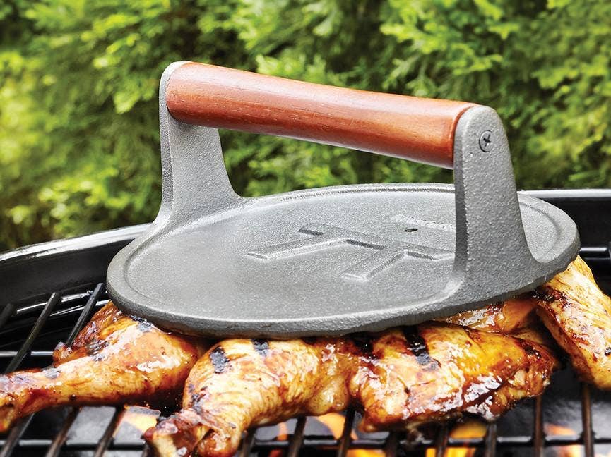 Outset Round Grill Press, Cast Iron