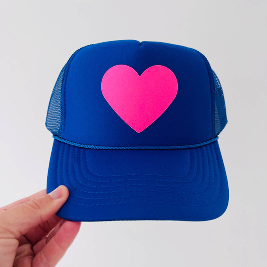 HEART ♥️: Neon Pink / Royal Blue