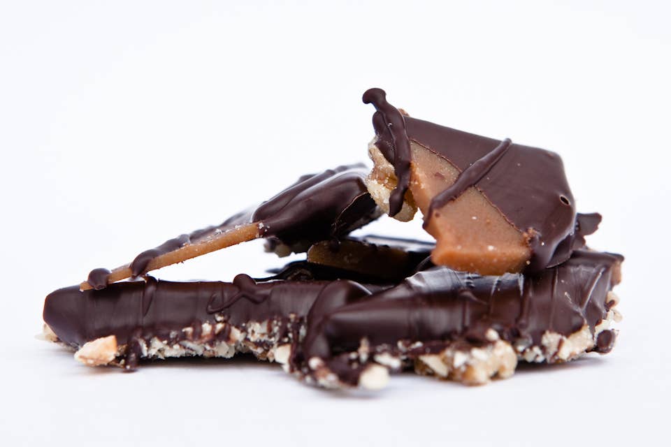 Scamps Dark Chocolate Toffee Box - 4 oz.