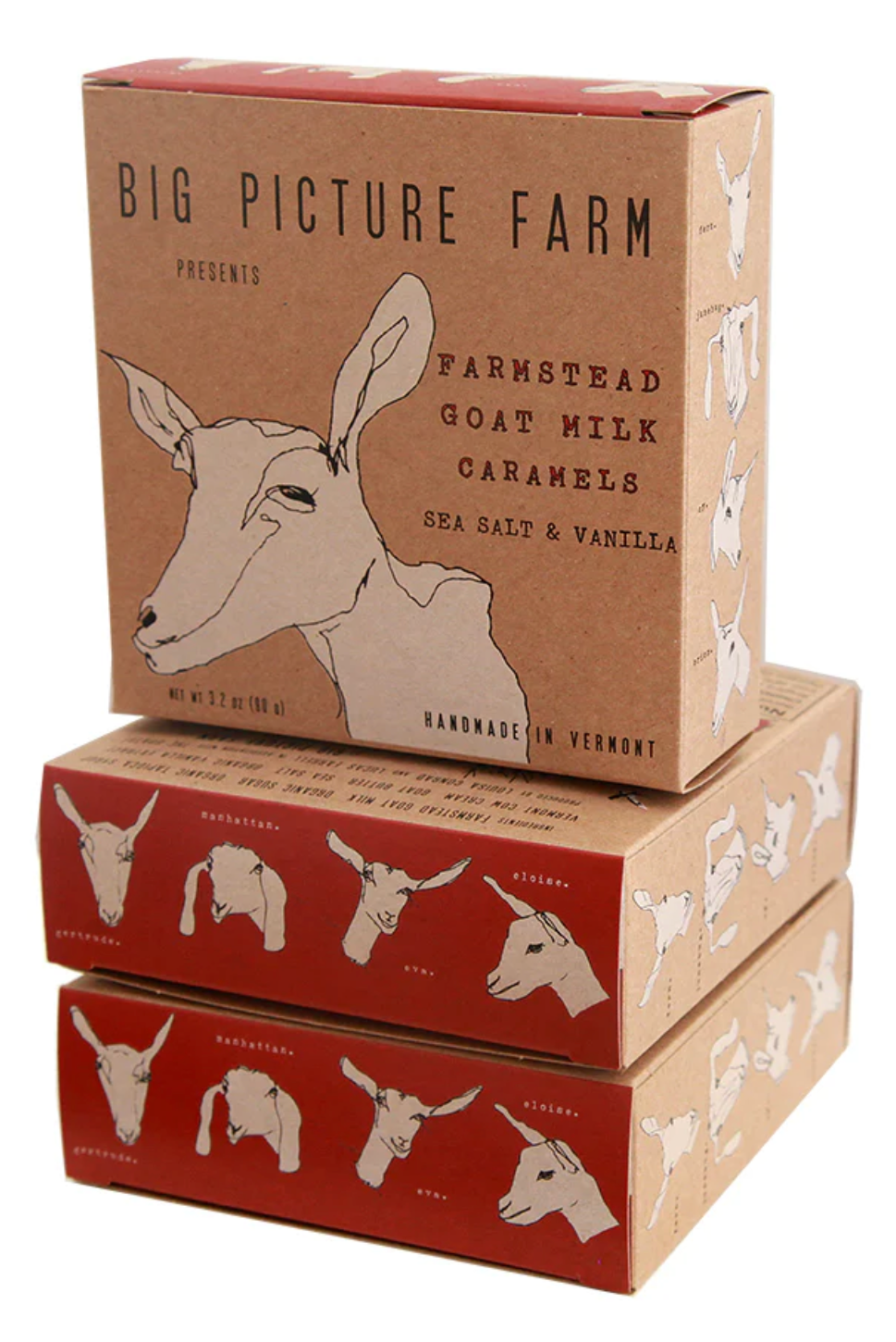 Classic Farm Goat Milk Caramel Boxes: Sea Salt Vanilla