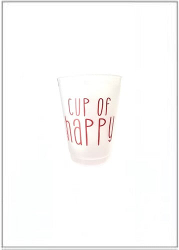 Cup of Happy Frost Flex Sleeve of 10 - Red