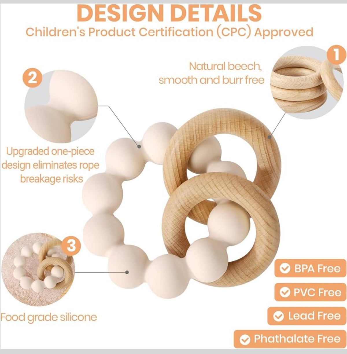 Ring Teether: Shifting Sand