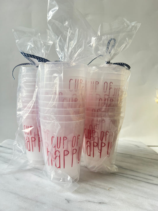 Cup of Happy Frost Flex Sleeve of 10 - Red