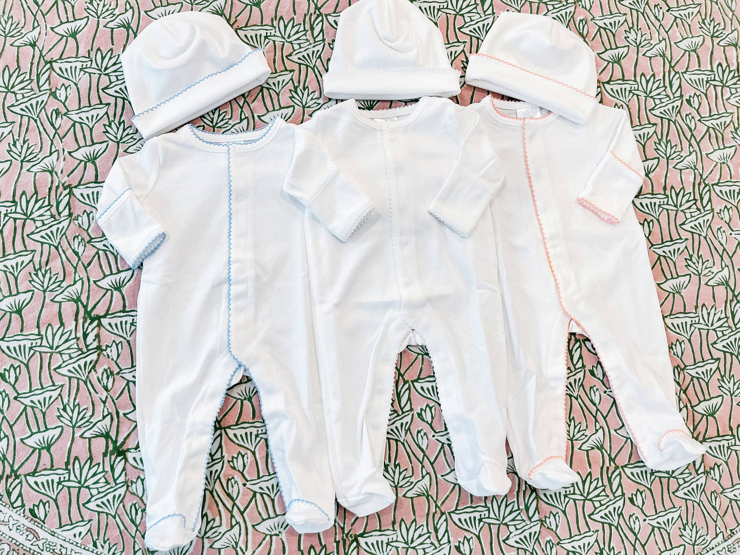 Organic White Onesie - Picot Trimmed