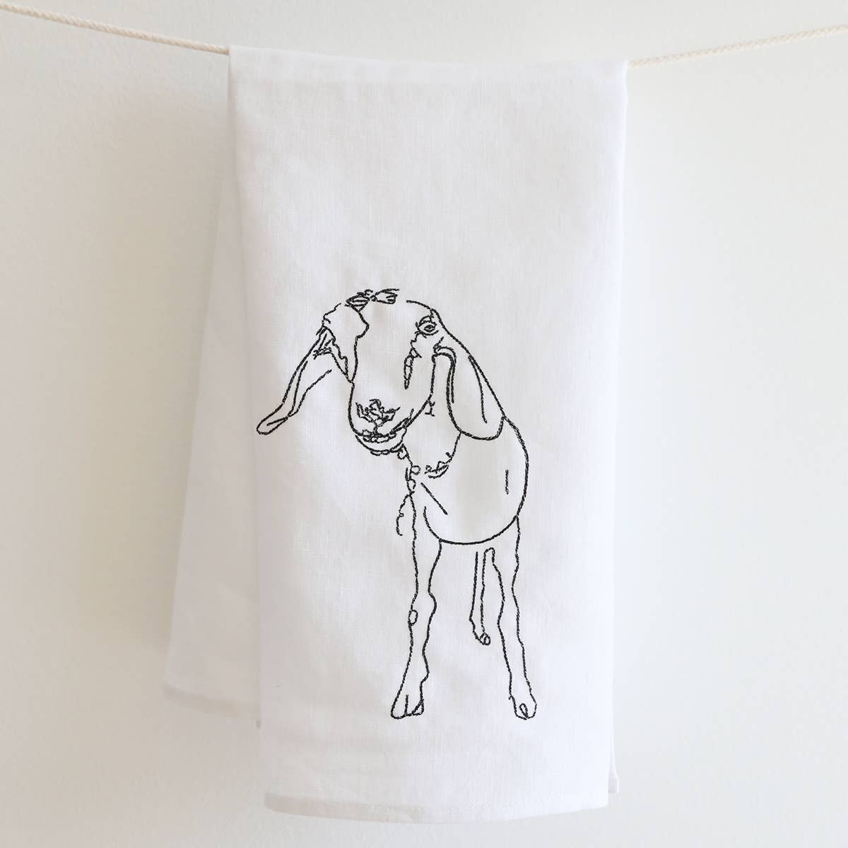Queens Tea Towel (Farmhouse Goat)