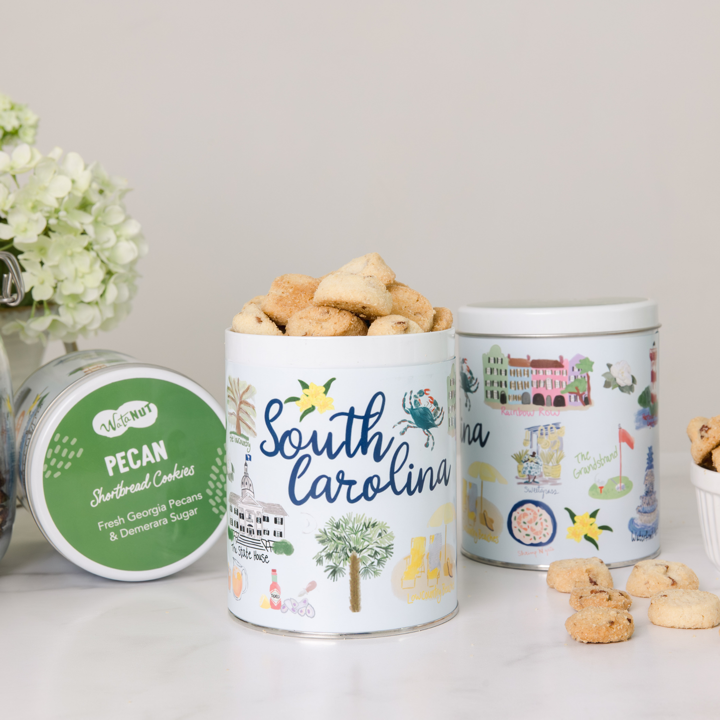 South Carolina State Gift Tin: Key Lime Shortbread Cookies