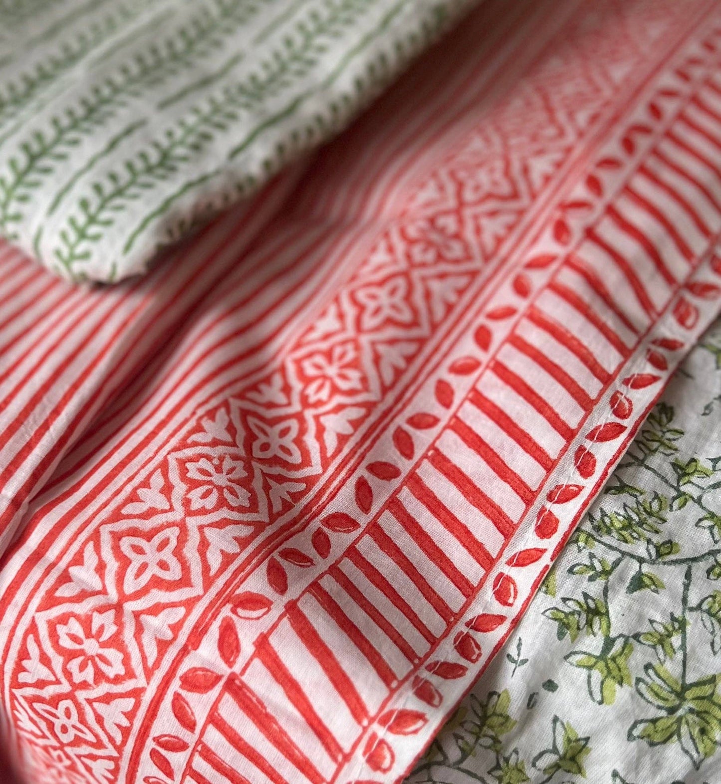 Positano Stripe Pareo in Tangerine Tango