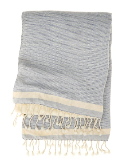 Whistler Fleece Wrap Throw Blanket: Denim