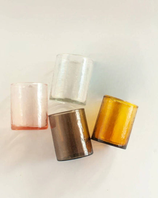 Handblown Hammered Glasses | Set of 4