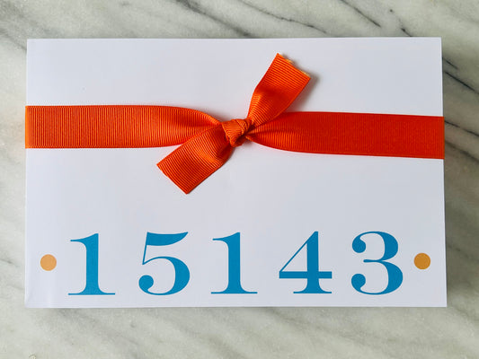 BIG & BOLD 15143 ZIP CODE NOTEPAD: Turquoise