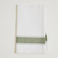 Classic Italian Kitchen Towel - Herringbone Green