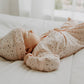 Pebble Button Jumpsuit Romper (Organic Cotton): Natural / 3-6M