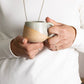 Handmade Espresso Mug/Tea Cup with handle- 4 ounces: Speckled white
