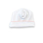 Picot Trimmed Hat: White