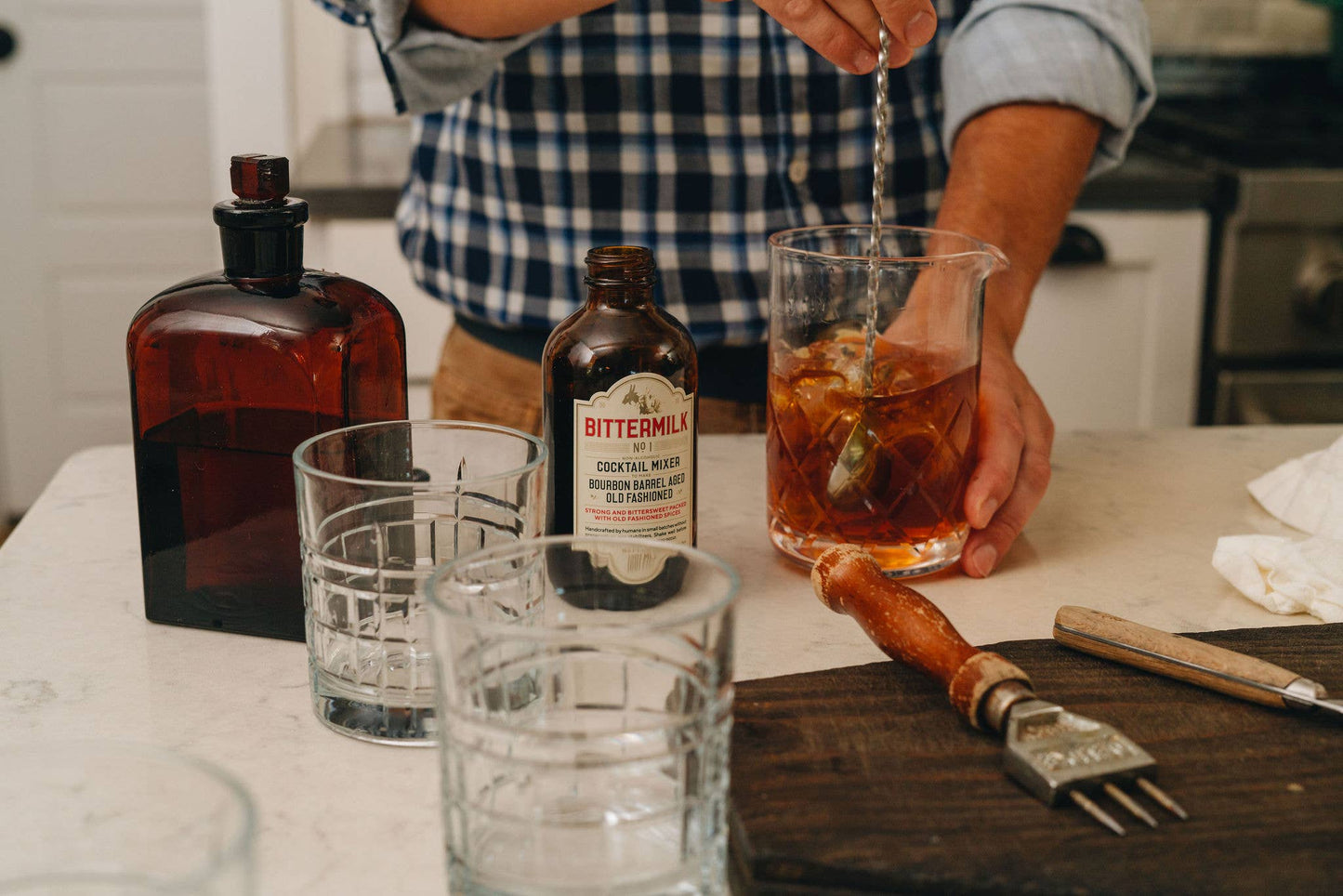 Bittermilk No.1 Cocktail Mixer- Bourbon Barrel Aged Old Fashioned