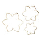 Gold Cookie Cutter Set - Snowflake - Set of 3: Hand Wash Only / Stainless Steel
