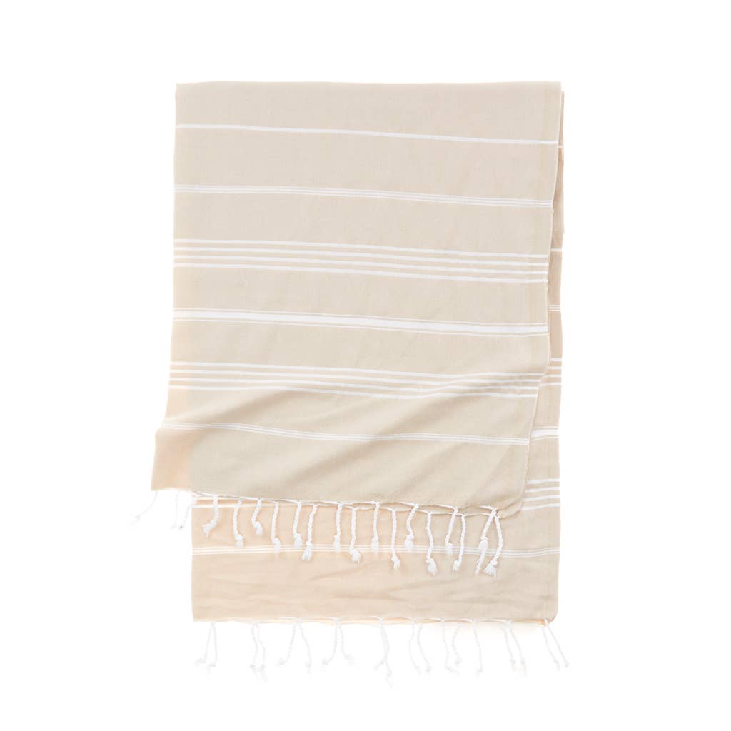 Essential Turkish Towel - More Colors Available: Beige