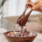 Dark Wood Salad Bowl