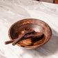 Dark Wood Salad Bowl