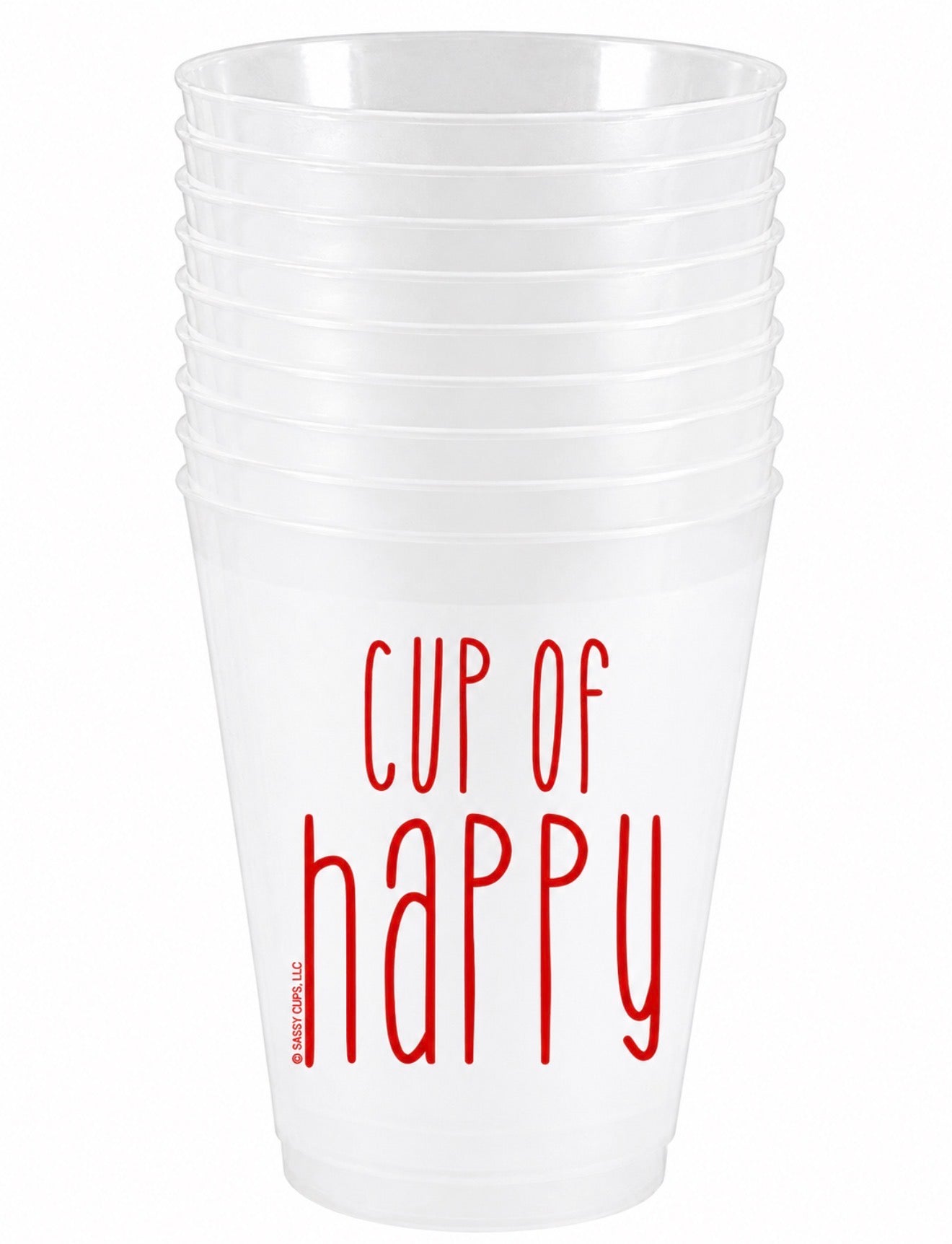 Cup of Happy Frost Flex Sleeve of 10 - Red