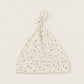 Pebble Knot Beanie Baby Hat (organic cotton): Natural / 0-3