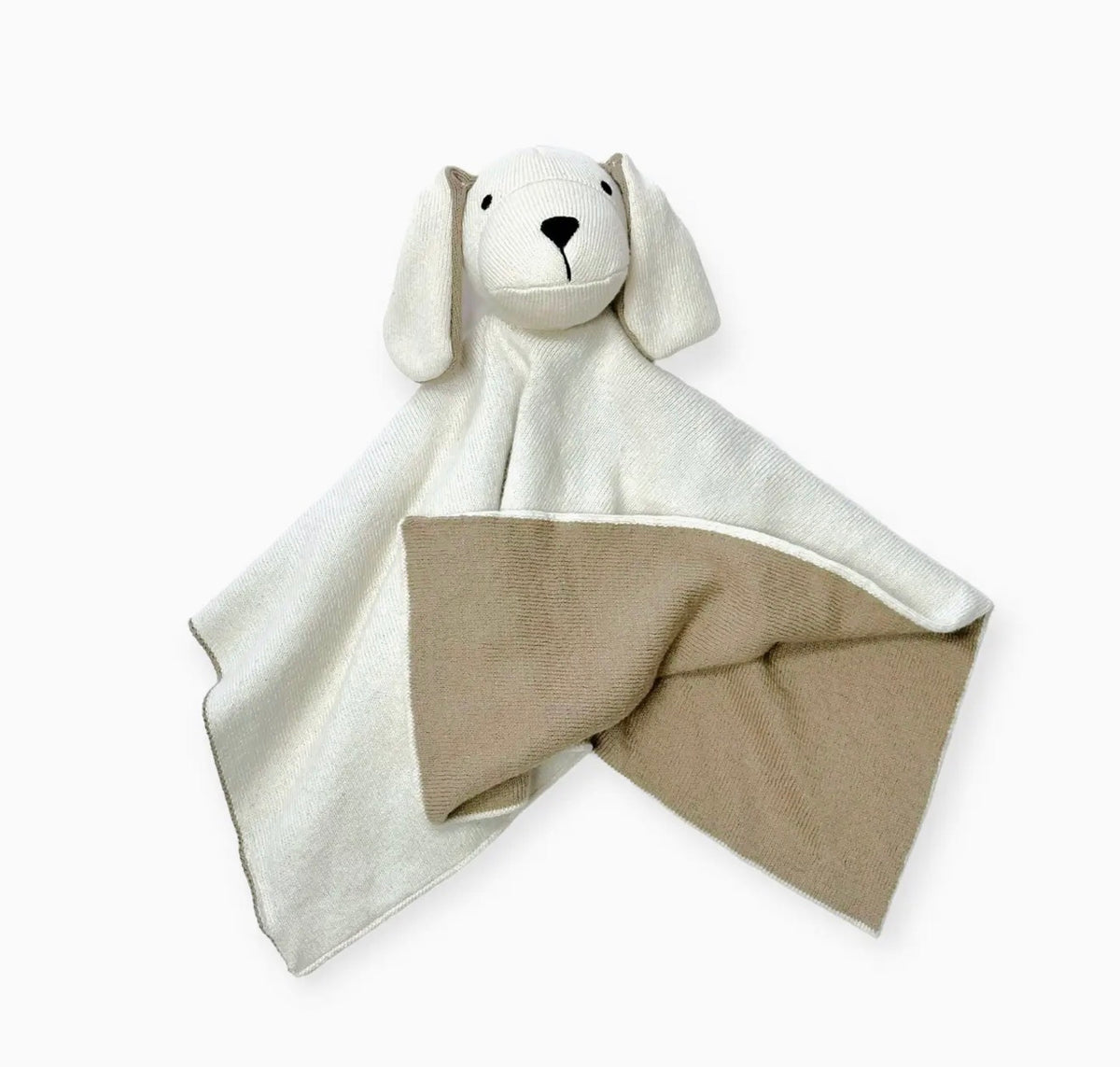Organic Baby Lovey Security Blanket Cuddle Cloth  - Dog
