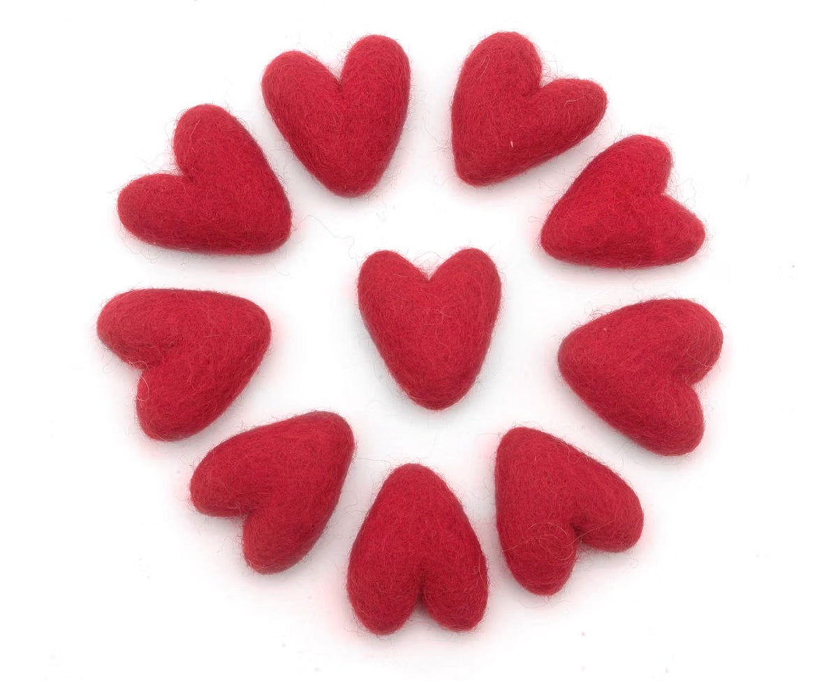 Red Felt Heart