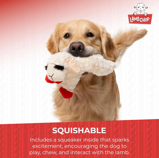 Lamb Chop Squeaker Toy for Pups