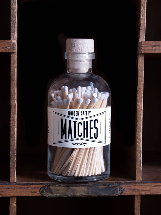 Vintage Apothecary White Matches: White