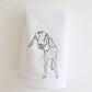 Queens Tea Towel (Farmhouse Goat)