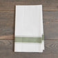 Classic Italian Kitchen Towel - Herringbone Green