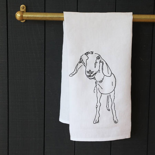 Queens Tea Towel (Farmhouse Goat)