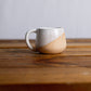 Handmade Espresso Mug/Tea Cup with handle- 4 ounces: Speckled white
