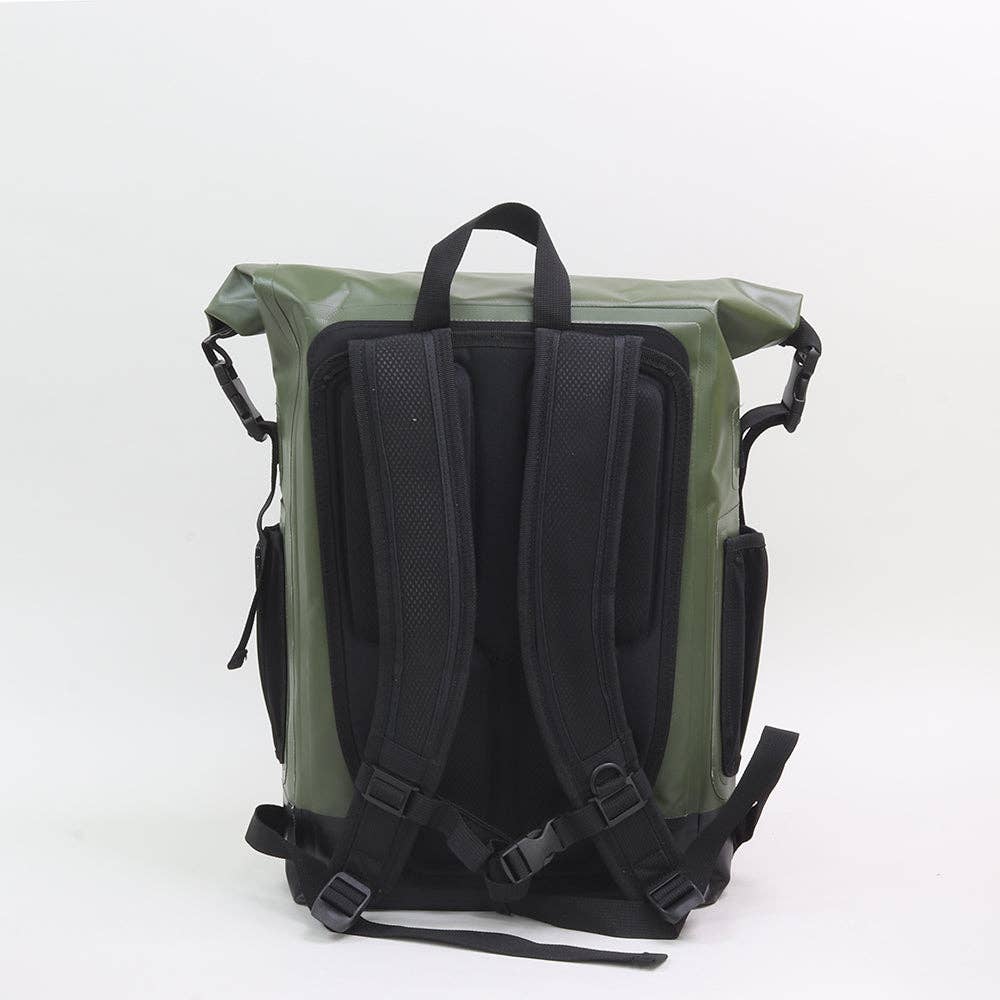 Dry Bag Roll Top Cooler Backpack Green