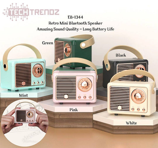 Vintage Bluetooth Speaker: Pink