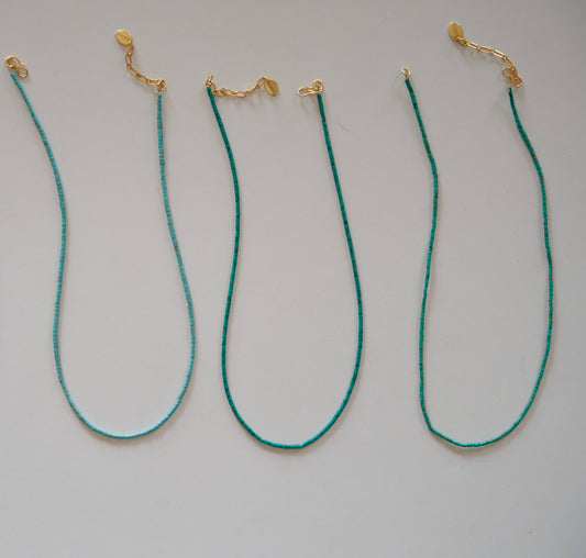 Necklace:  Turquoise Tube Bead