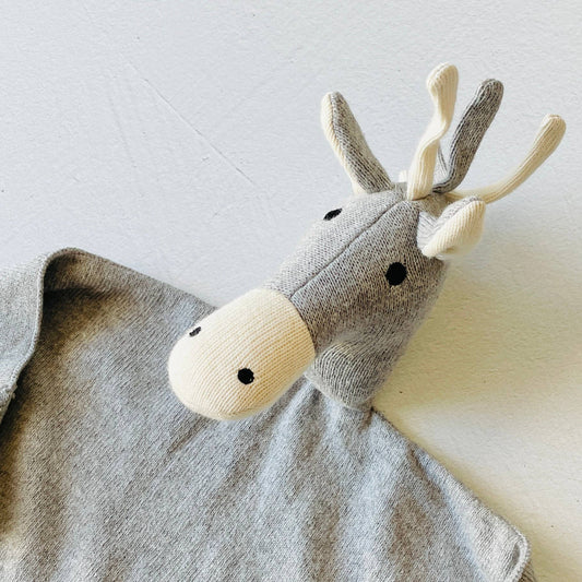 Organic Baby Lovey Security Blanket Cuddle Cloth  - Horse