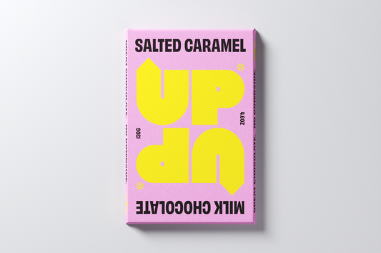 UP! Salted Caramel Milk Chocolate Bar 130G/4.5OZ
