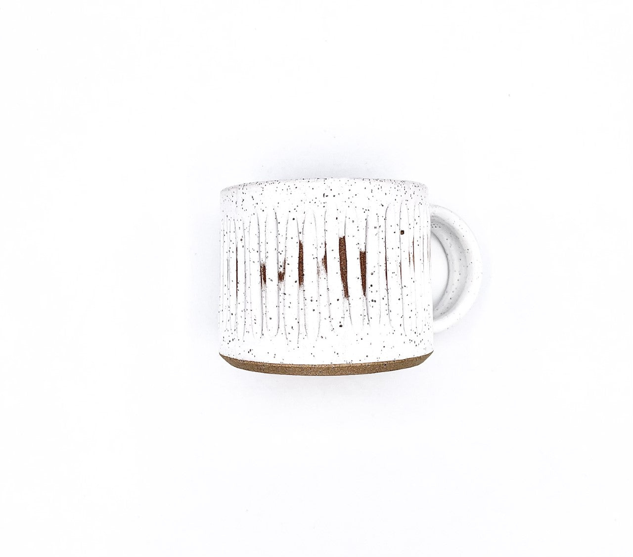 Handmade Fluted Clay Mug