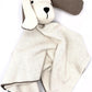 Organic Baby Lovey Security Blanket Cuddle Cloth  - Dog