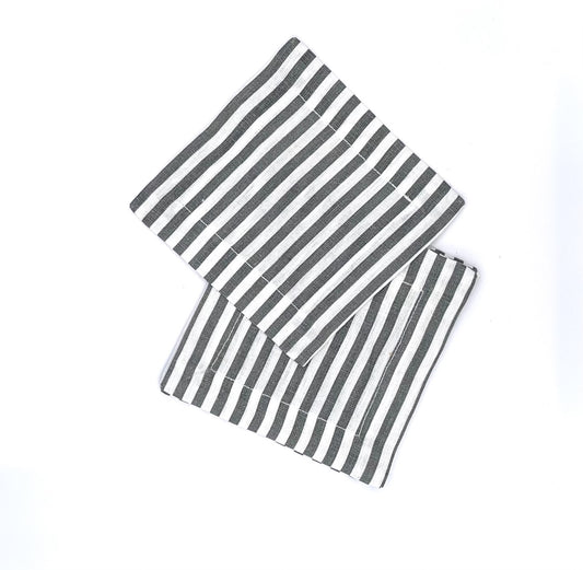 Linen Cocktail Napkin - Pewter